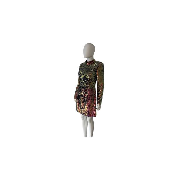 NWT Jovani Sequin Open Back Long Sleeve Dress size 10 - Picture 3 of 9